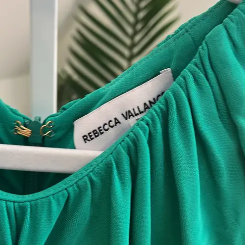 Revolve REBECCA VALLANCE Edie Ruched Tie Waist Cutout‎ Long Bell Sleeve Midi Dress