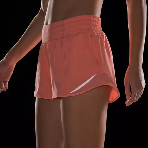 Lululemon  Hotty Hot High Rise Gym Shorts Sunny Coral 12 NWT