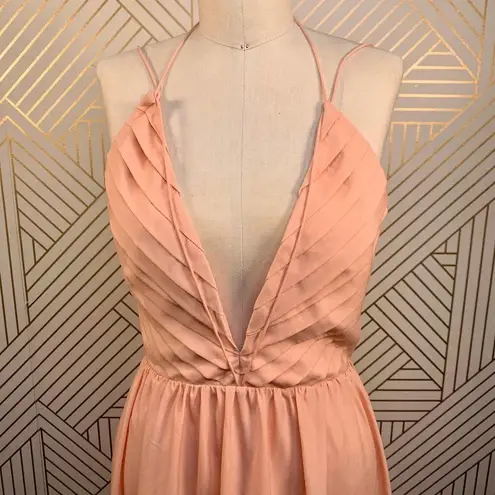 KEEPSAKE the Label Riptide Maxi Dress in Apricot Pink
