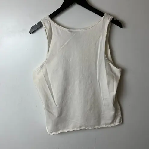 Harley Davidson Vintage Y2K  Tank Top Womens White XL Extra Large Studs Cotton