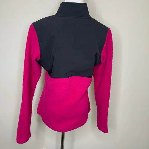 Merrell Pink Black Fleece Jacket Sz Medium Full Zip