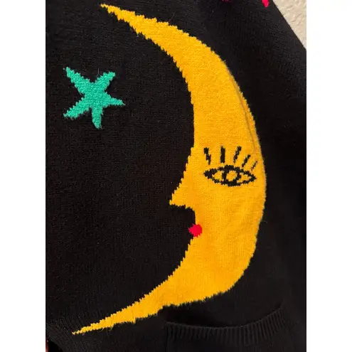 Dressed in Lala Child of the Universe Oversized Cardigan Size S/M Black - Image 9