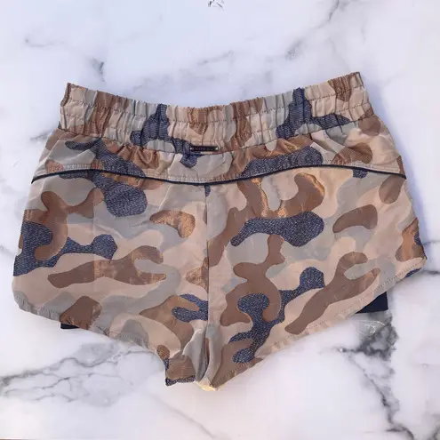 Koral Activewear women’s Sand damask running athletic gym shorts size S small