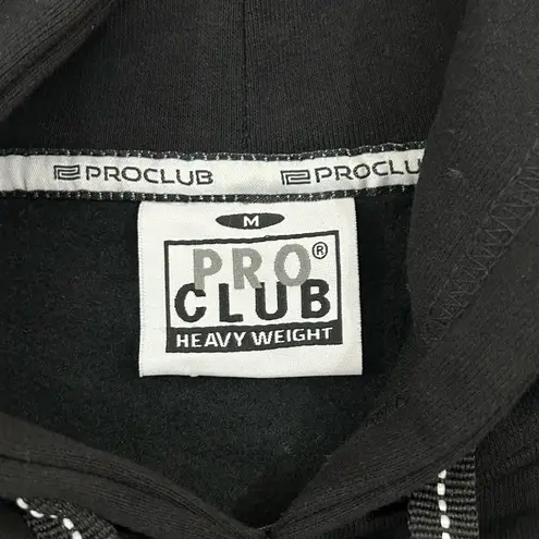 Pro Club Heavyweight Black Skater Essentials Pullover Hoodie Sweatshirt Size M. Size M