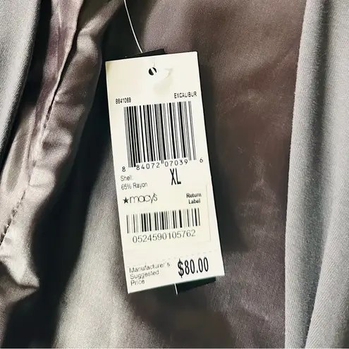 Grace Elements Faux Leather and Knit Open Jacket - Size XL - NWT