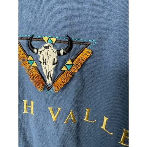 Vintage Fred Harvey Trading Co Women's Blue Death Valley Shirt Size Medium