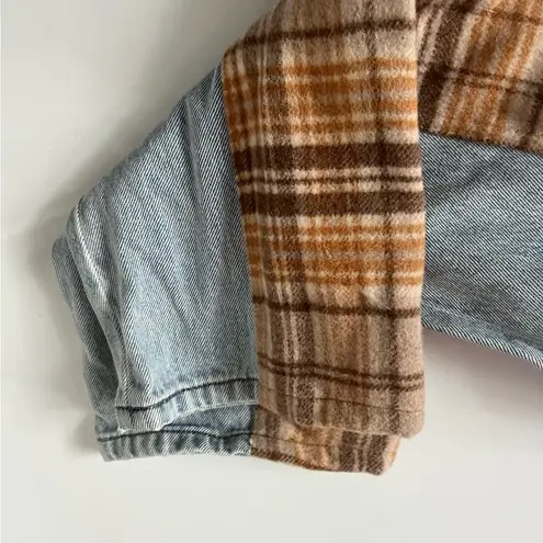 Still Here • Jeans Childhood Straight Leg in Butterscotch Vintage Blue Plaid Size 23