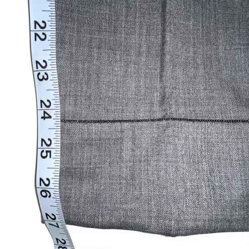 Fabiana Filippi Wool Blend Gray Beaded Hem Tapered Pants 38 MEDIUM