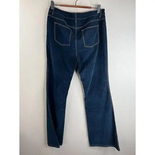 Lafayette 148  Trunk Shared Womens Wide Leg Jeans Size 8 High Rise Blue