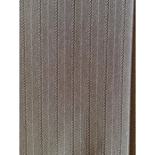 Tahari womens black striped solid midnrise bootcut dress pants trouser slacks 2