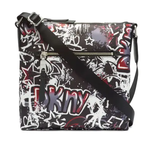 DKNY Gia Graffiti Crossbody Bag Black 99 22 Off Retail New With Tags From Sara