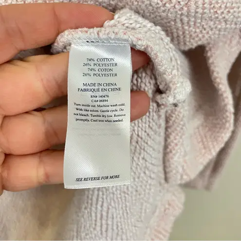 Faherty Seabrook French Baja Terry Hoodie Sweatshirt In Light Pink Size Small