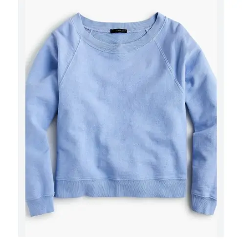 J.Crew  Blue Garmet Dyed Crewneck Sweatshirt