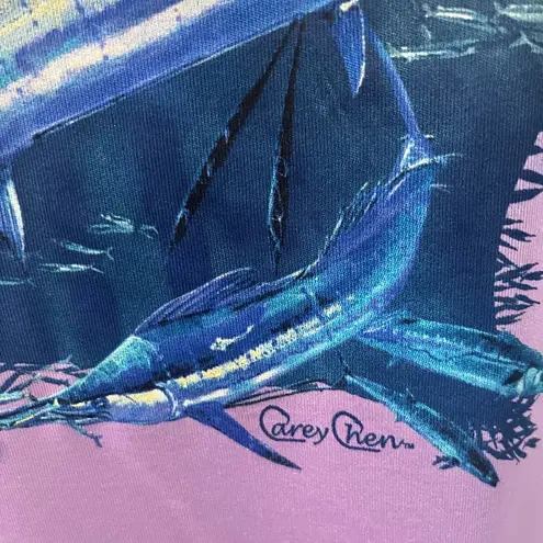 Magellan outdoors Magellan Fish Gear MagWick Lavender Purple Marlin Swordfish Carey Chen T-shirt M
