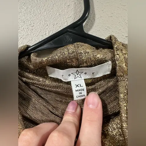 NWT Fever Gold Metallic Dress Size XL