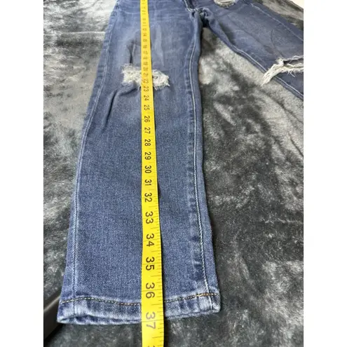 Arizona Jean Company Distressed Skinny Jeans Dark Wash Size 1