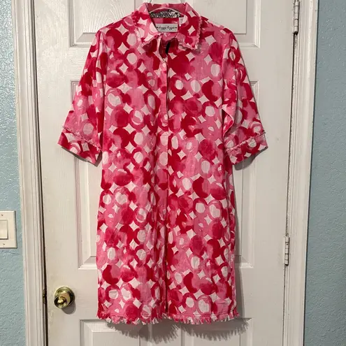 Dizzy Lizzie Chatham Dress Pink Watercolor Size Medium