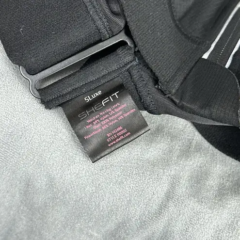 Shefit Ultimate Sports Bra 5Luxe Black Front Zipper 110002 High Impact Adjust Size undefined