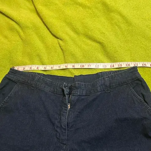 Karen Scott Navy Blue Capris sz 14