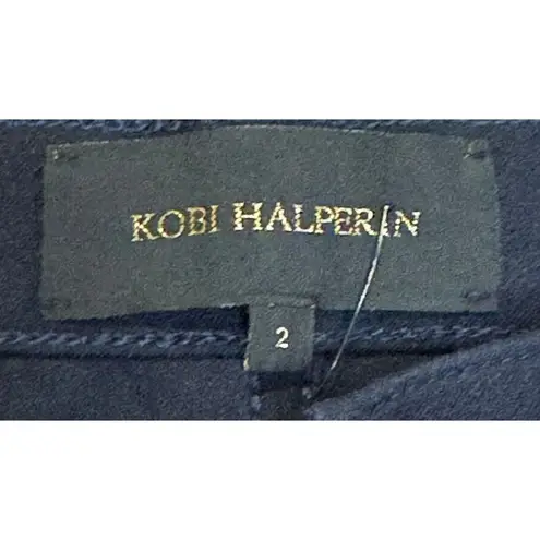 Kobi Halperin Women's Dress Pants Bootcut Flat Front Trousers Black Sz. 2 NWOT