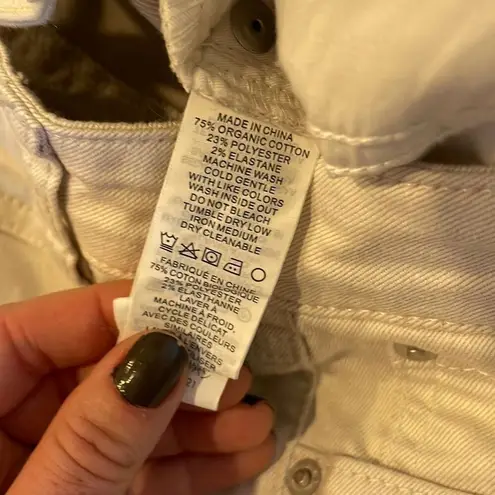 prAna Ecru off white skinny low rise jeans size 4