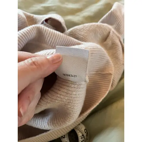 Max Mara Leisure 100% Wool Off White V-Neck Sweater S Small