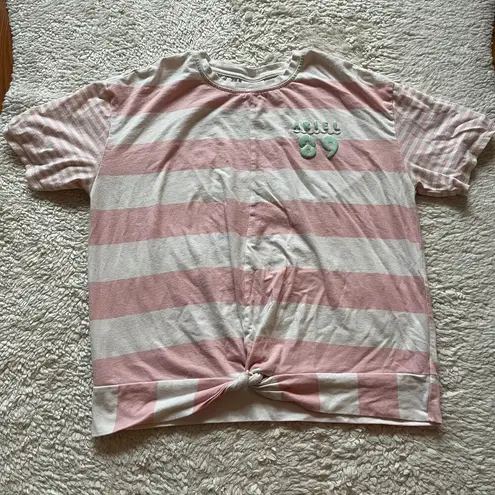 Her Universe Disney The Little Mermaid 30th Anniversary Striped Twist Front Top