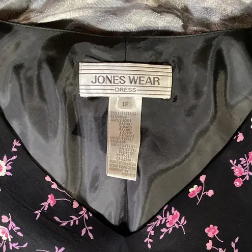 Jones Wear Vintage Flutter Sleeve Hem Midi Dress Medium