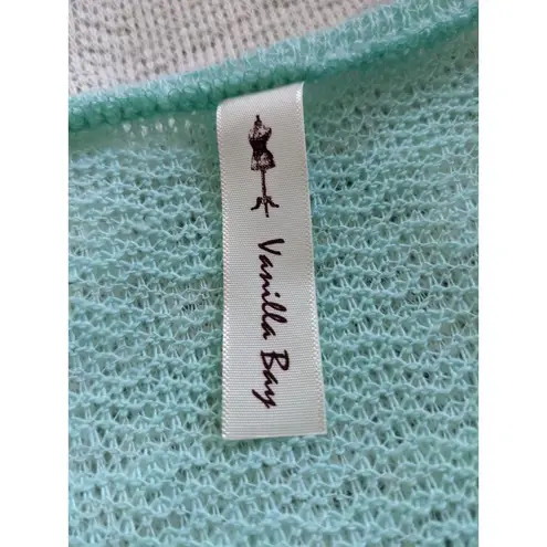 Vanilla Bay Striped Top Size Medium Green Colorblock Top