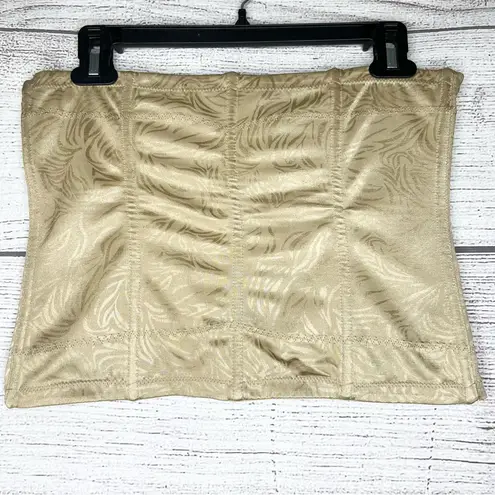 Maidenform Firm Control Shapewear Waist Cincher Corset Top Size XL Cream Floral