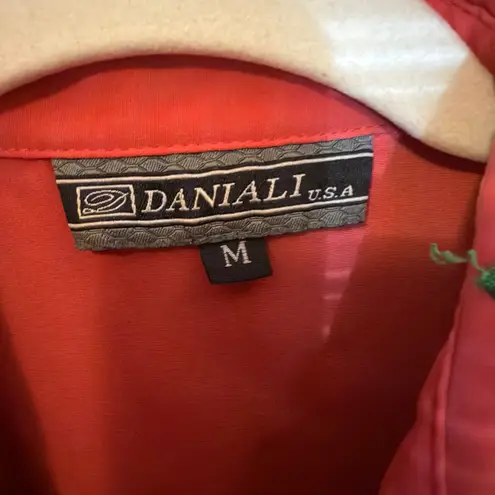 Vintage Daniali USA Western Embroidered Floral Shirt Red Brown Size M Size M