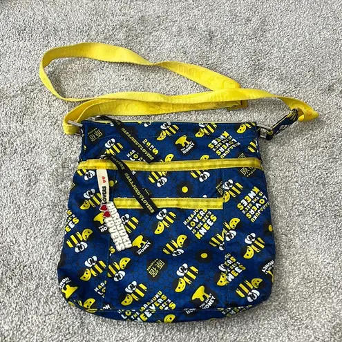 Harajuku Lovers  Blue and Yellow Bumblebee Shoulder Bag Y2K Gwen Stefani