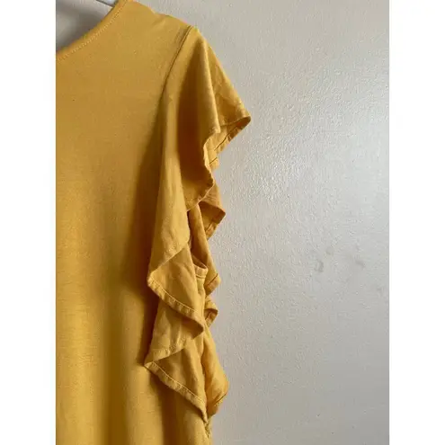 Matilda Jane Mustard Yellow Bocce Ball Top Sz S