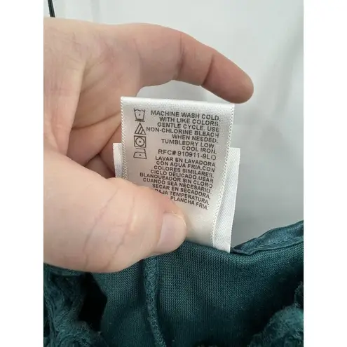 secret treasures Slip Women Large Teal Velvet Fairycore Hippie Festival Retro