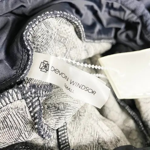 NEW Devon Windsor Serenity Textured High Rise Athletic Work Out Leggings Black S