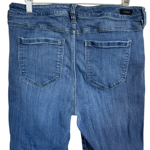 Liverpool LA The Crop Doheny Blue Denim Cuffed Capri Jeans Stretch Women’s 12/31