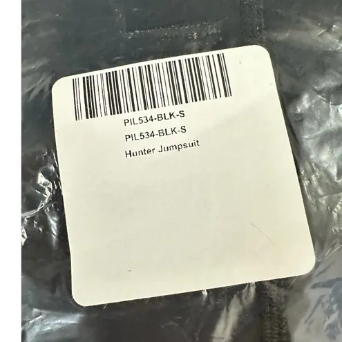 GIGI C Activewear Hunter Jumpsuit Women's Small Black Racerback Sleeveless New