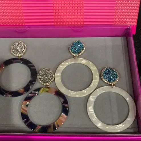 BaubleBar  Pe Tristana Hoop Earrings Set of 3 Brand New in Box