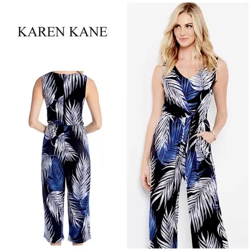 Karen Kane tie front jumpsuit. Runs big.