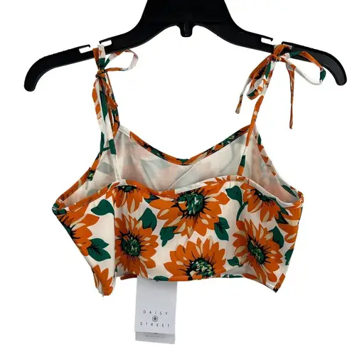 Daisy Street Large Floral Crop Size XS New