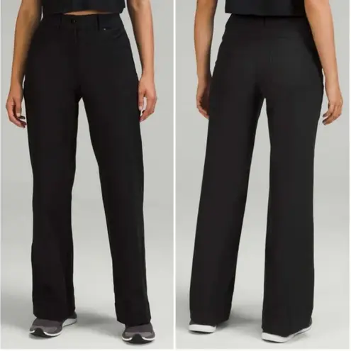 Lululemon  Black City Sleek 5 Pocket HR Wide Leg Pant Light Utilitech Size 29 - Image 2