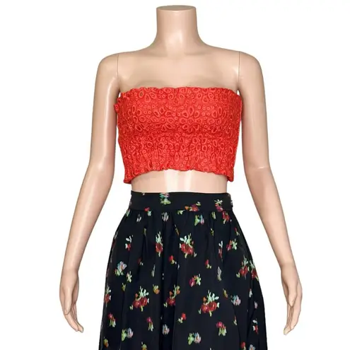 Hill House Scallop Lace June Nap Top, Poppy Red, XS