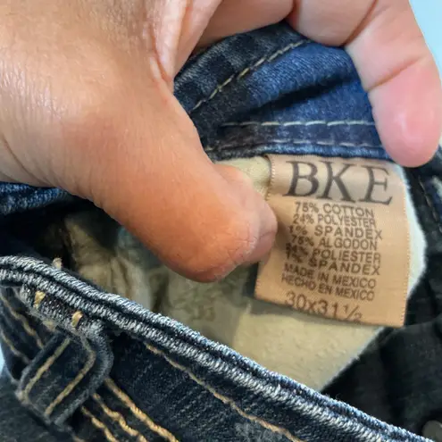 BKE "Wendi" Bootcut Jeans Womens Size 30x31.5 Dark Wash Denim Stretch