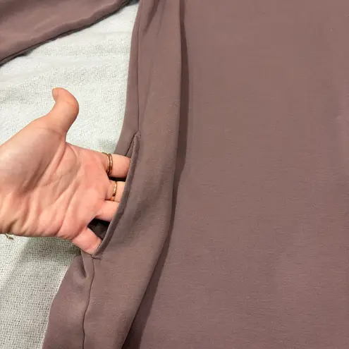 Max Mara Leisure Womens Dress Trento Mock Neck Long Sleeve Mauve PtP 20”