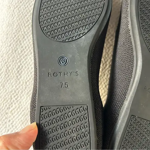 Rothy's Black Flats Sleek and Versatile Size 7.5