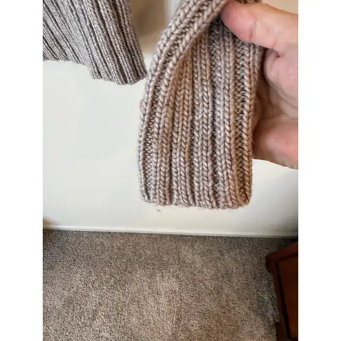 John Fashion Long Sleeve Waffle Knit Stylish Cardigan Sweater Beige Womens Large