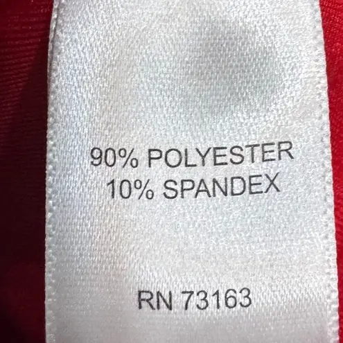 Spense Red Sheath Dress Mock Neck Cap Sleeve Zipper Detail Size 16 NWT