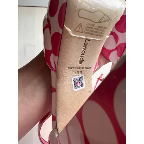 Larroudé Ari Polka Dot Patent Leather Ankle