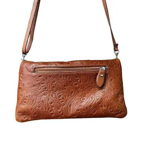 Borse In Pelle Genuine Leather Artisan Stamped Leather Crossbody Bag
