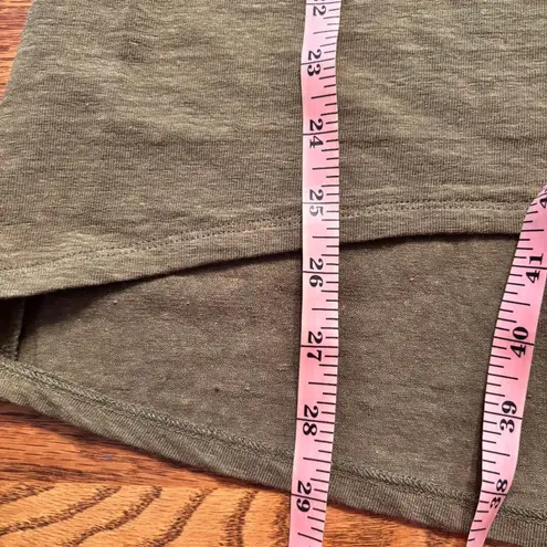 Lysse Jungle Khaki Classic Tee Short Sleeve Women's Size L 95% Linen NWT